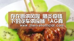 存在断供风险 肺炎疫情下的汽车供应链‘AG真人娱乐平台’(图3) AG亚游真人平台